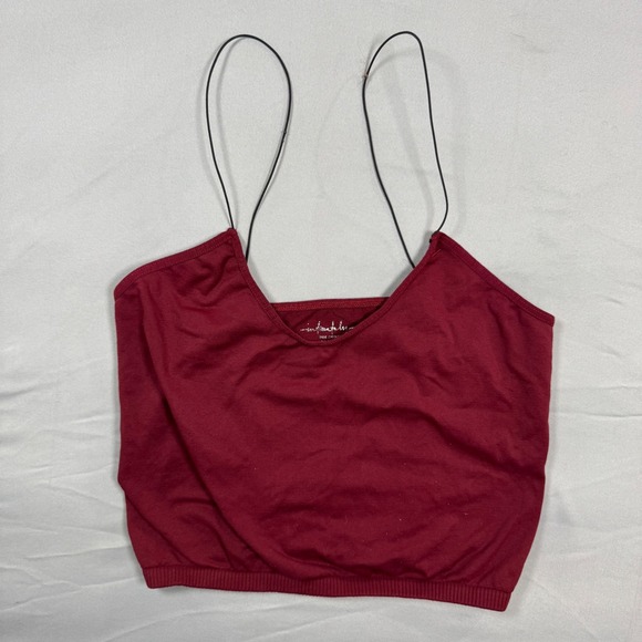 Free People Tops - Intimately Free People Brami Cami Tank Top Burgundy Cropped M/L Skinny Strap